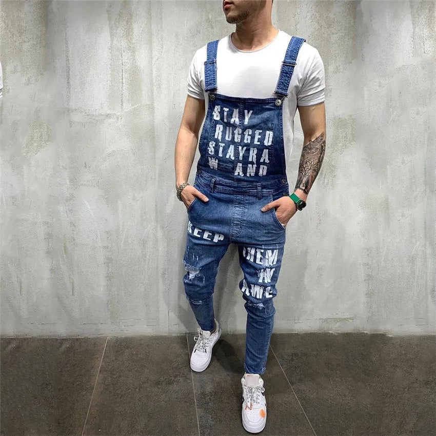 Men Jeans dungarees - admstore