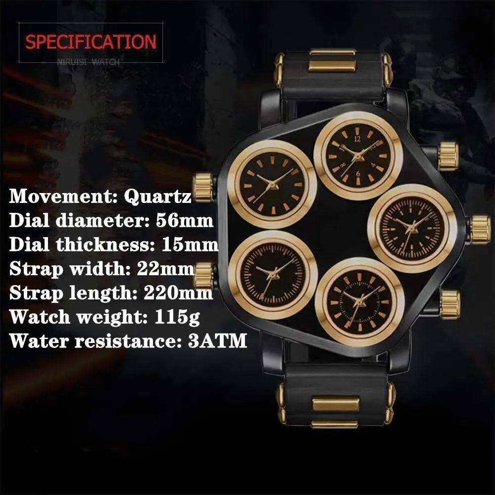 Reloj deportivo de cinco movimientos.