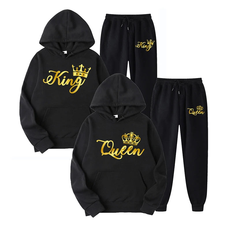Fashion Couple Tracksuit King and Queen - admstore