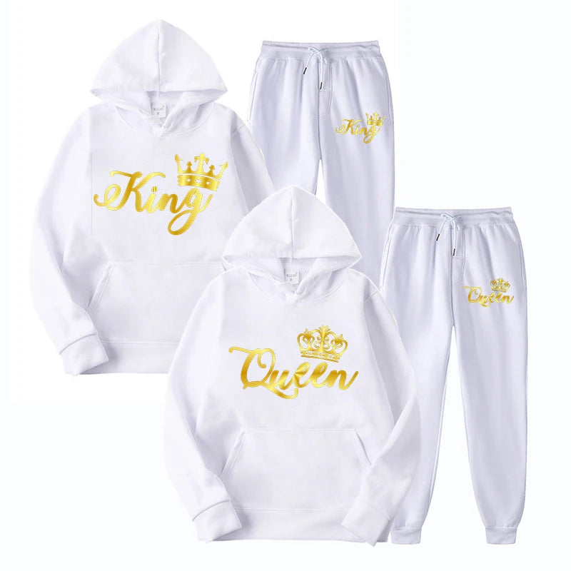 Fashion Couple Tracksuit King and Queen - admstore