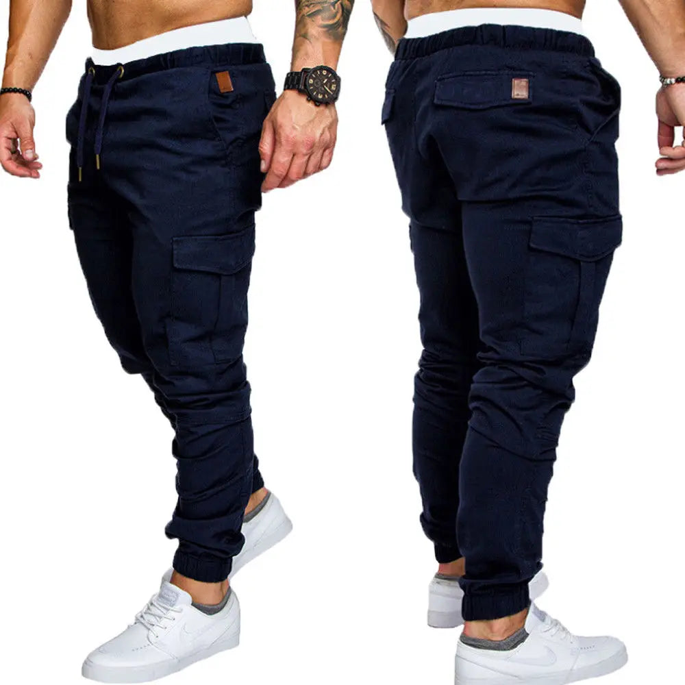 Men Casual Pencil Jogger Cargo Pants