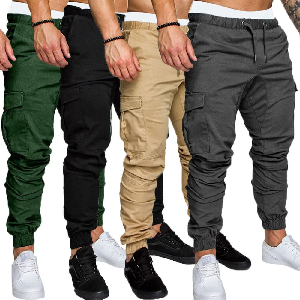 Men Casual Pencil Jogger Cargo Pants