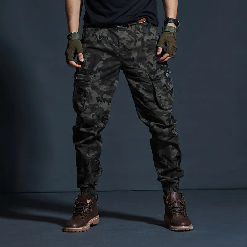 Men Casual Multi Pocket Military Pants