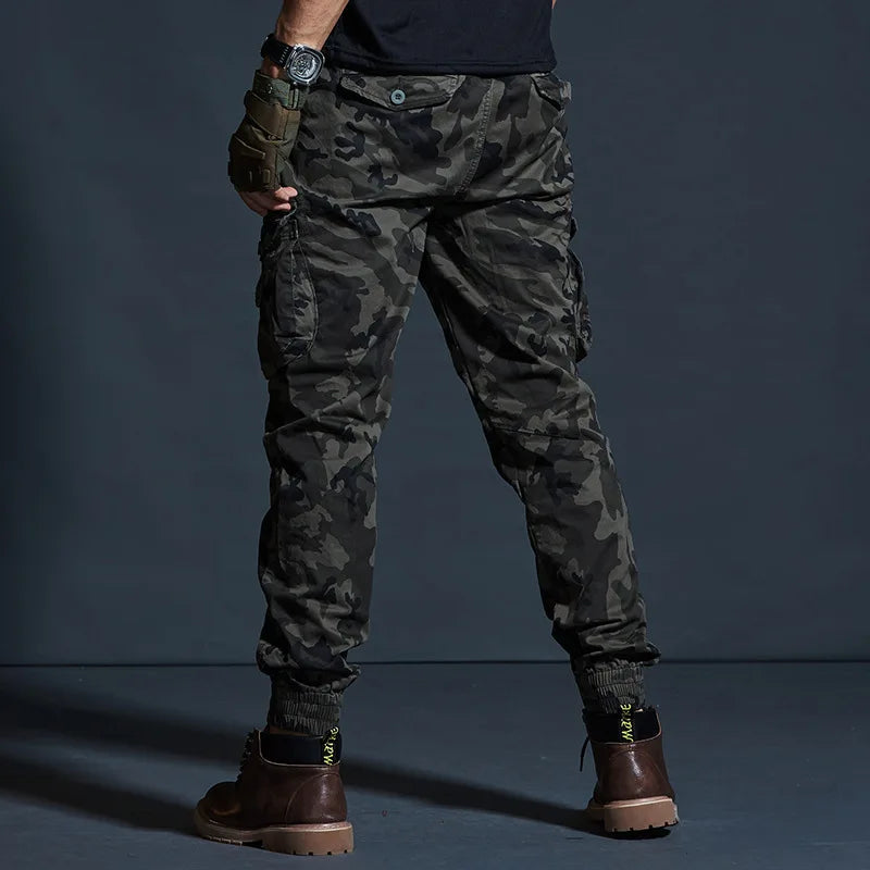 Men Casual Multi Pocket Military Pants