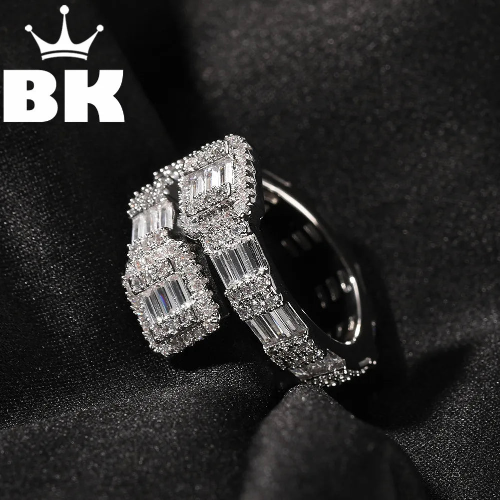 Men Baguette Adjustable Ring