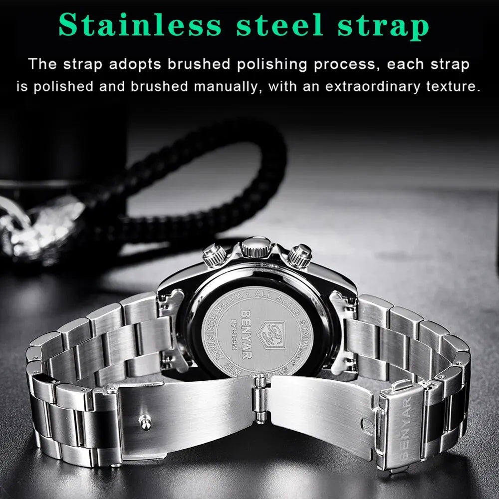 Reloj nuevo para hombre, marca de lujo, resistente al agua