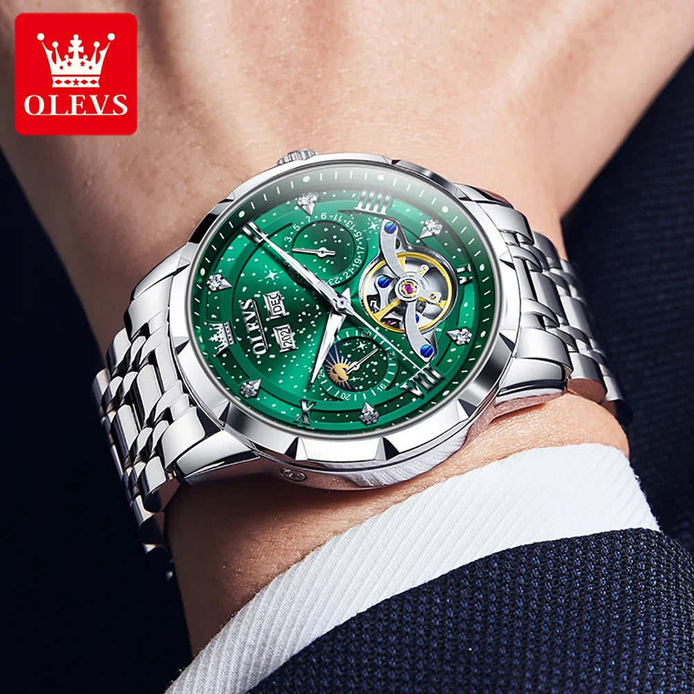 Reloj Automático Hombre 6690 Resistente Al Agua