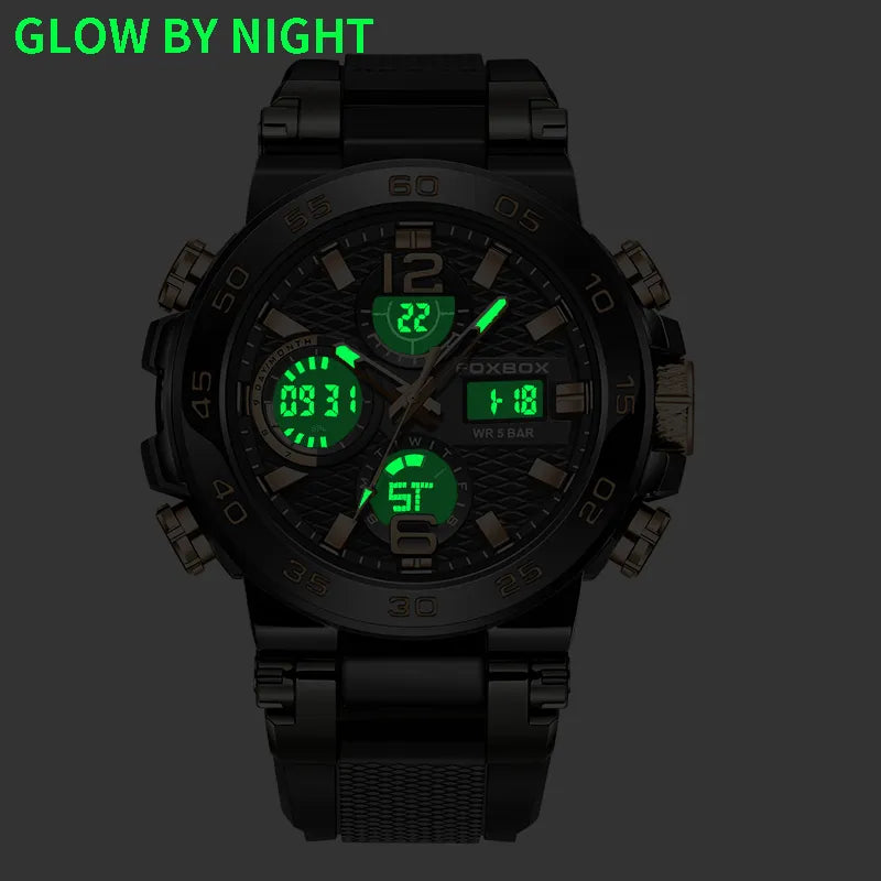 Reloj con pantalla LCD para hombre resistente al agua