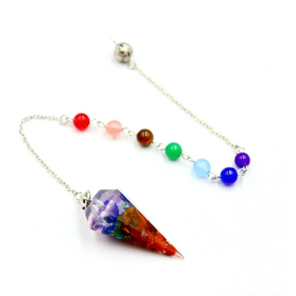 7 Chakra Crystals Pendulums
