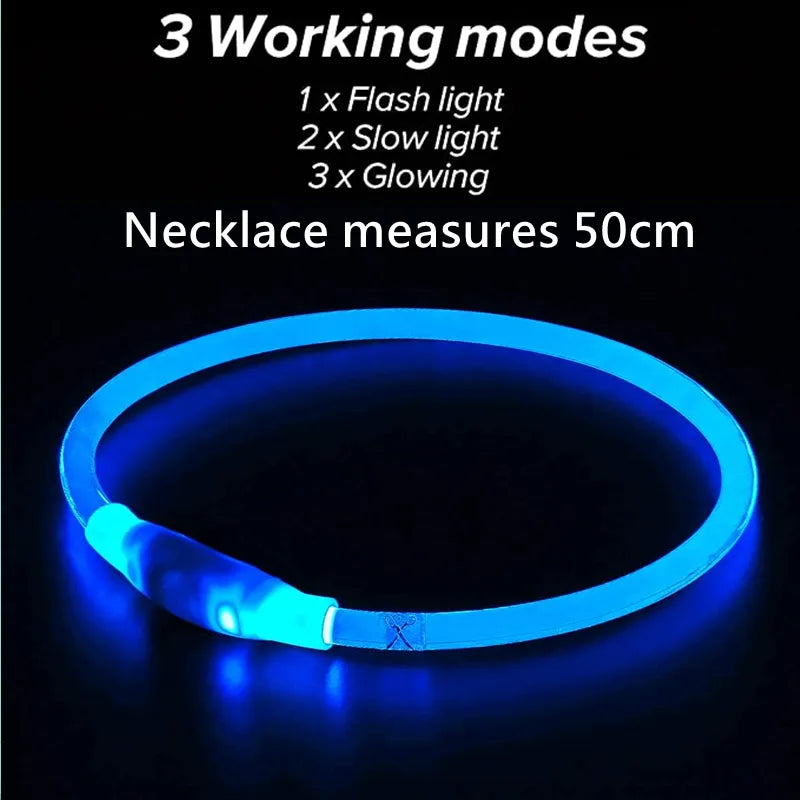 Led Pets Collar Luminous Usb