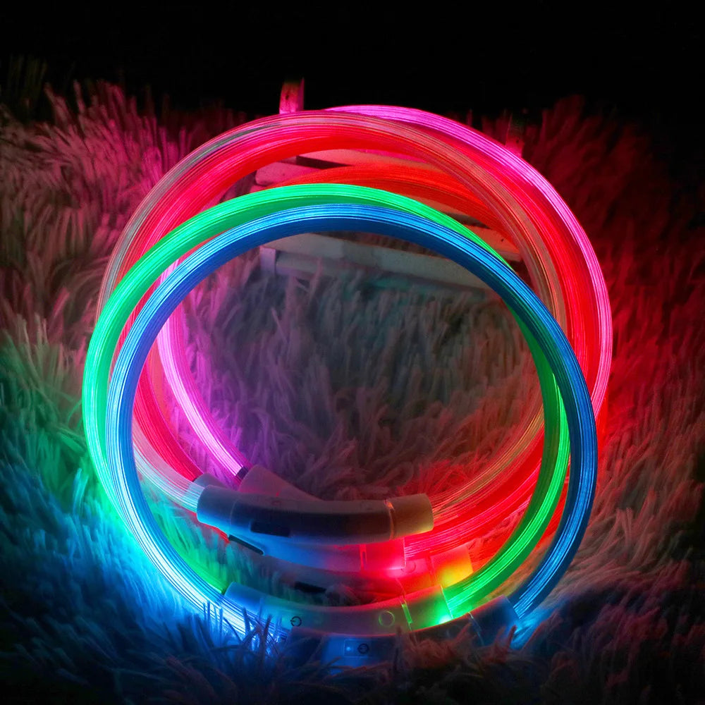 Led Pets Collar Luminous Usb