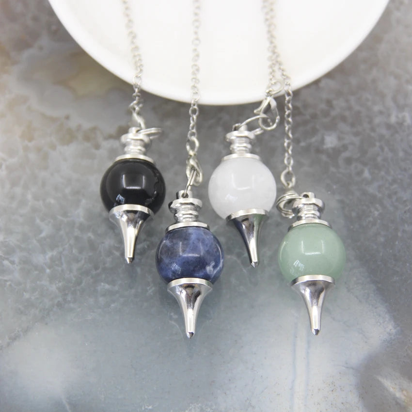 Rose Quartz Labradorite Pendulums