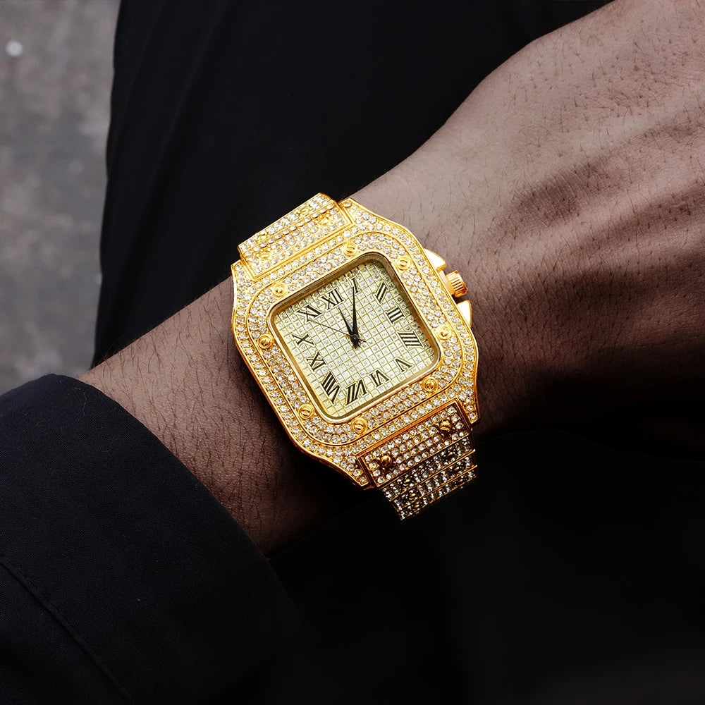 Men Set Jewelry 18K Plated Gold