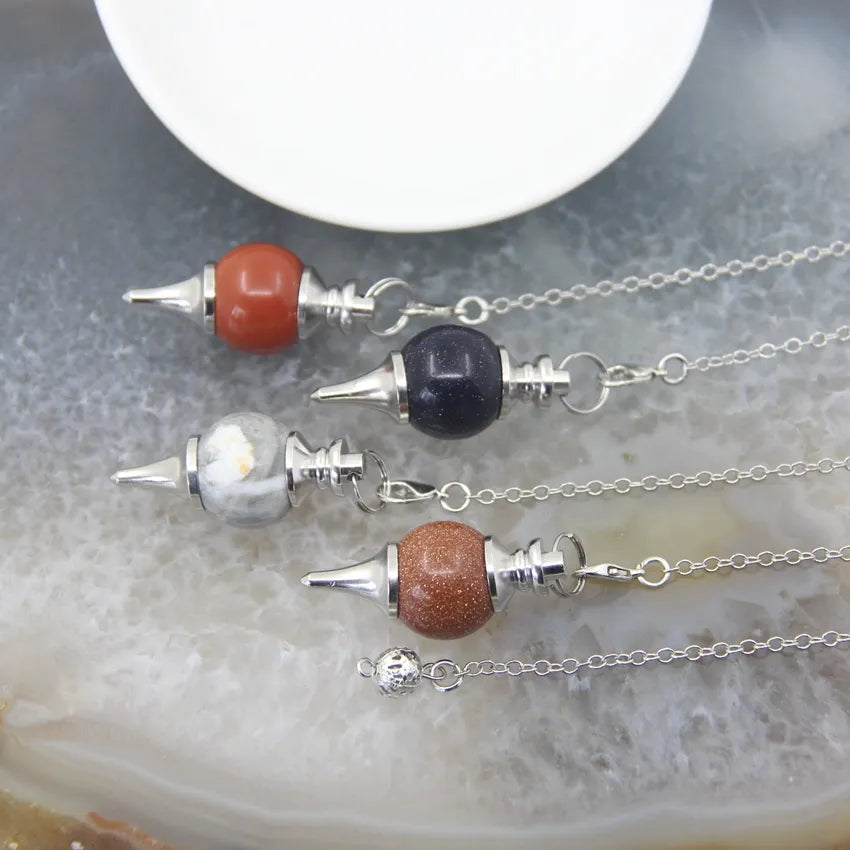 Rose Quartz Labradorite Pendulums