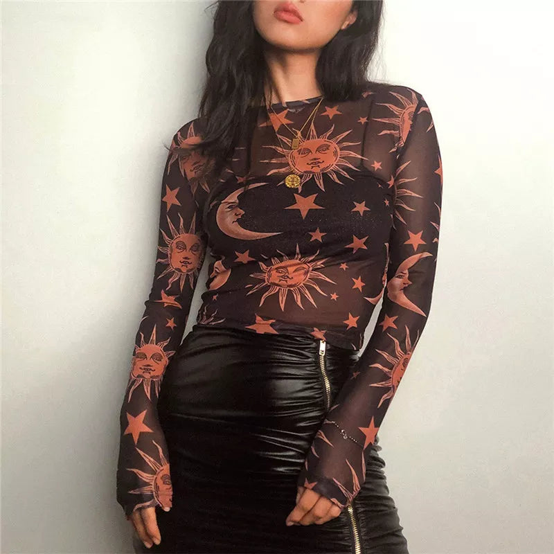 Camisa Sol Luna Mujer