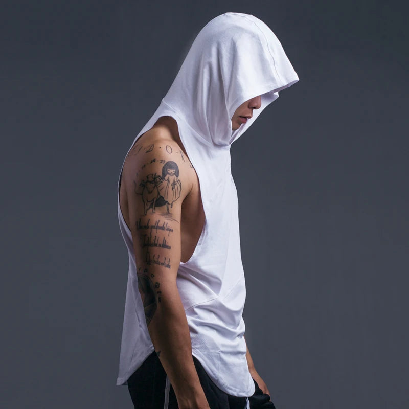 Camisa de algodón sin mangas para hombres