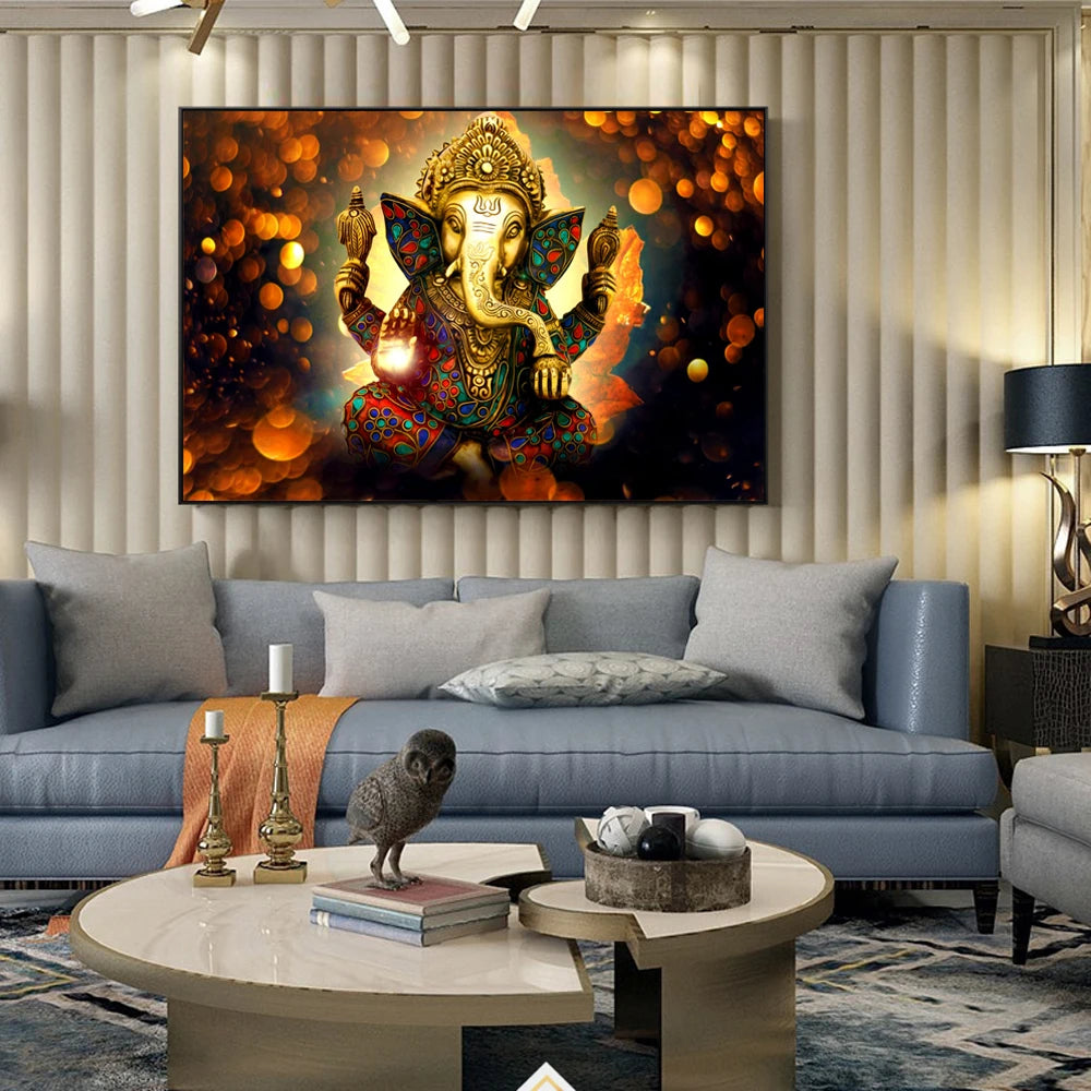 Lord Ganesha Canvas Paintings