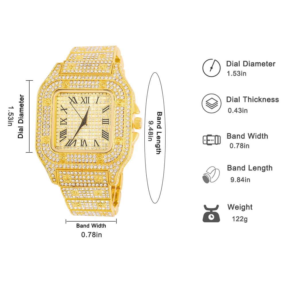 Men Set Jewelry 18K Plated Gold