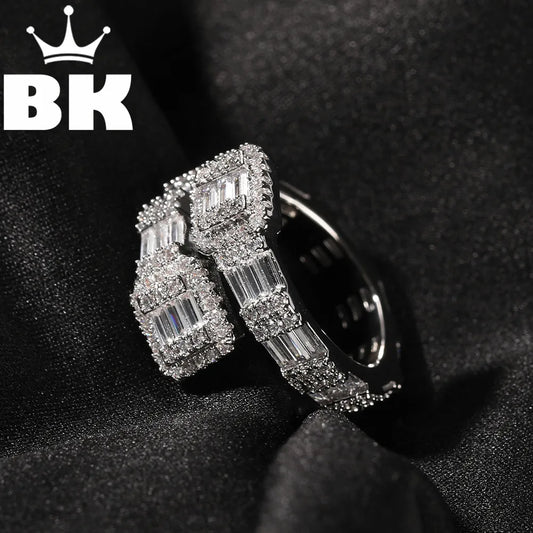 Men Baguette Adjustable Ring