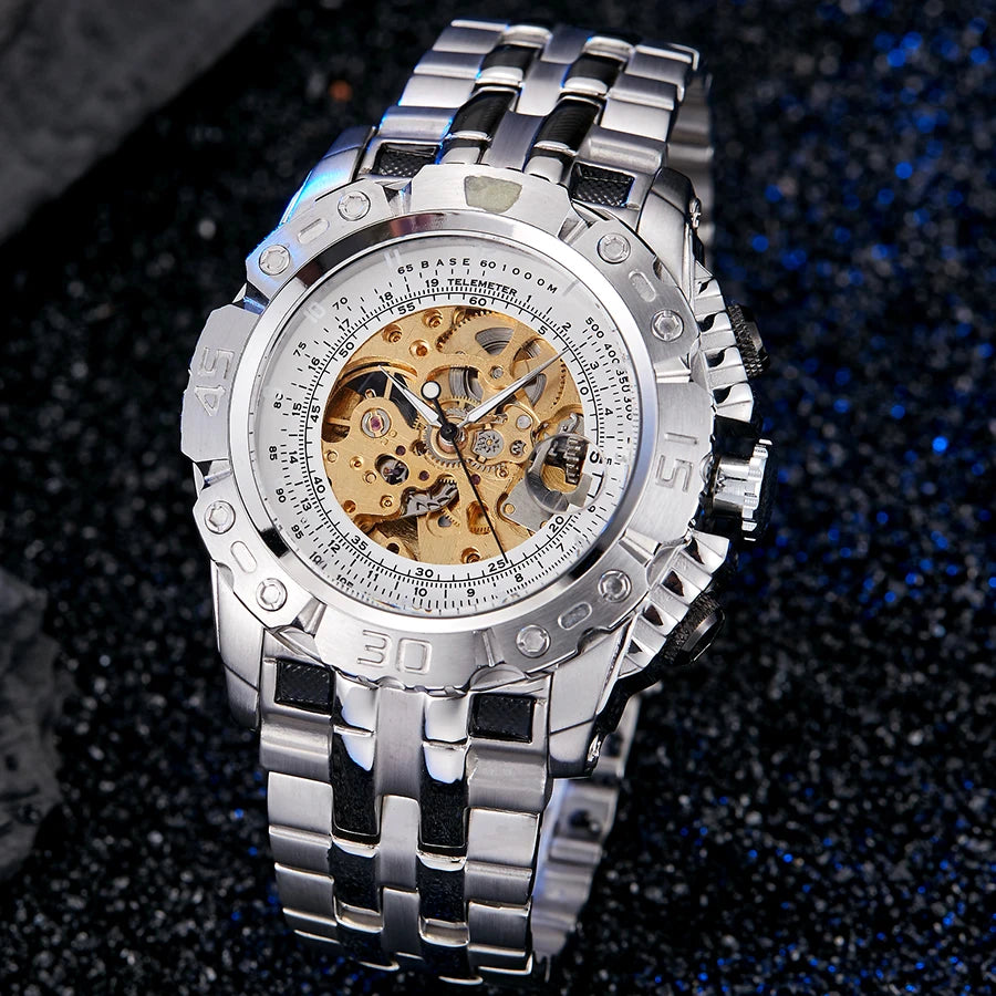Reloj mecánico automático para hombre.
