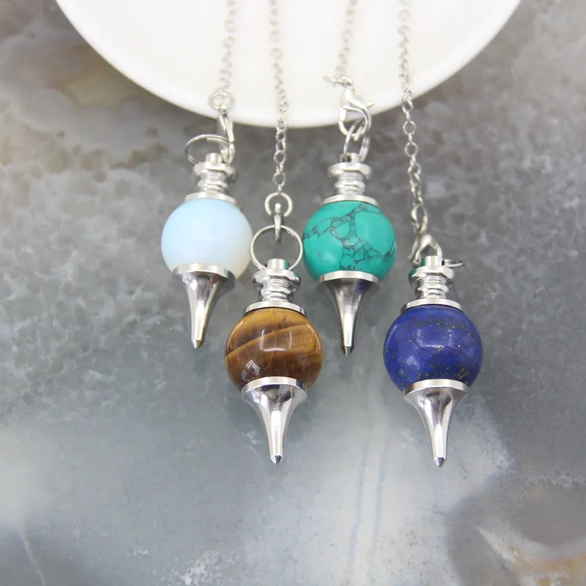 Rose Quartz Labradorite Pendulums