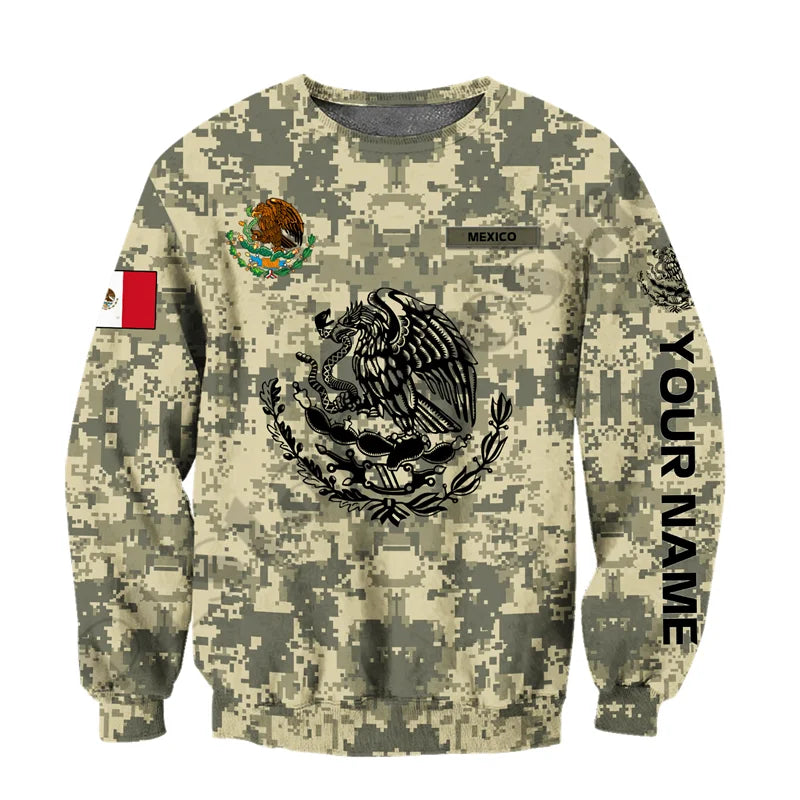 Unisex Mexico Flag Casual Sweater
