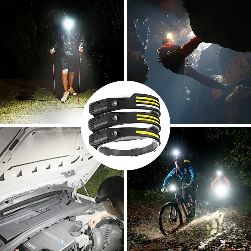 Sport Headlight COB LED Sensor Head
