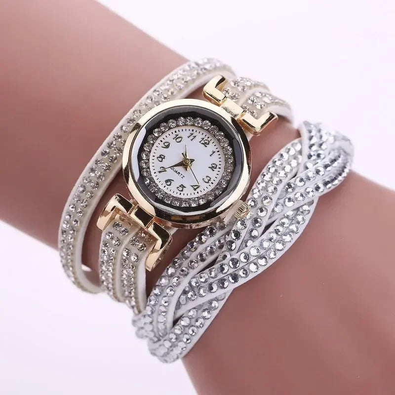 Women Watch Rhinestone Bracelet