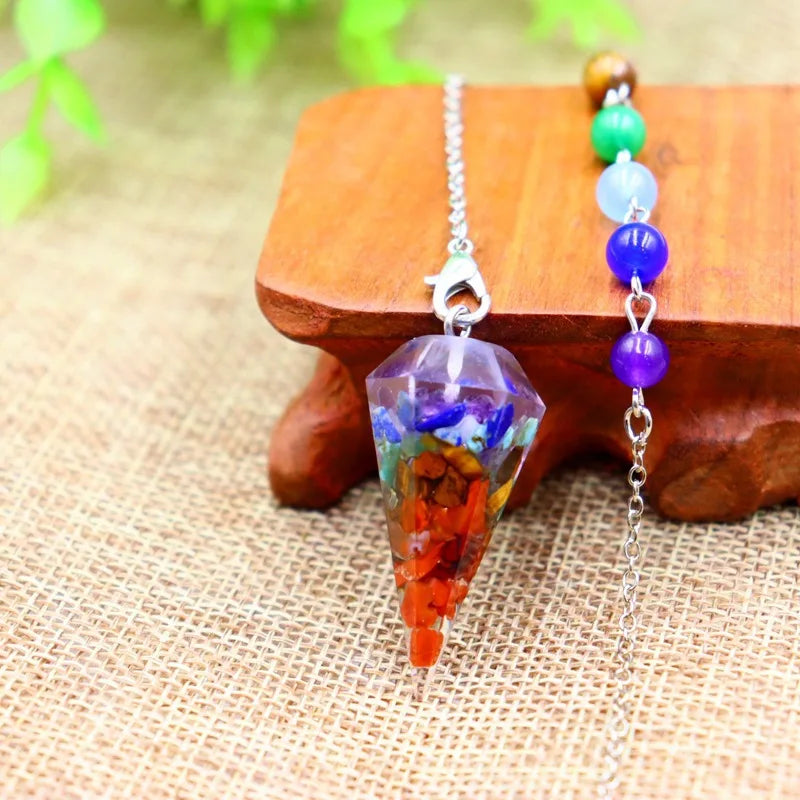 7 Chakra Crystal Pendulums