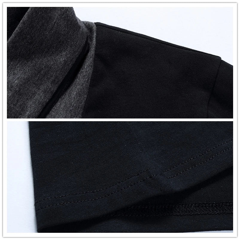 Men T-Shirt Collar Tee V-Neck Cotton - admstore