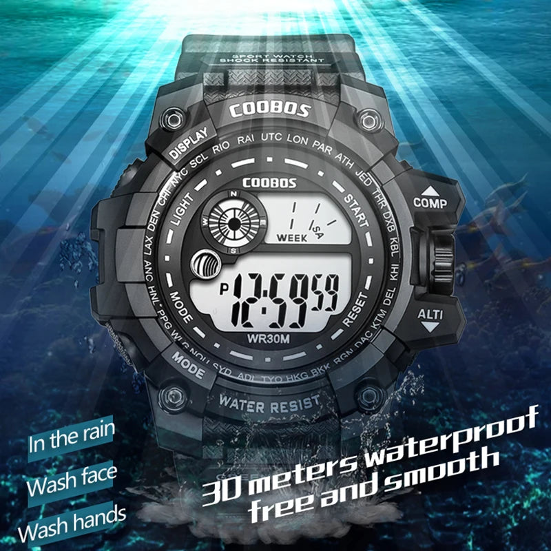 Reloj deportivo para hombre resistente al agua