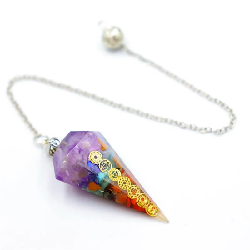 7 Chakra Crystal Pendulums